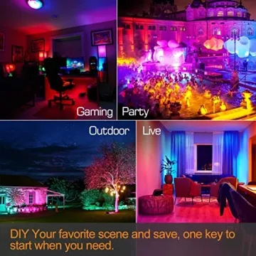 Bright LED Flood Lights with App Control and Custom Colors