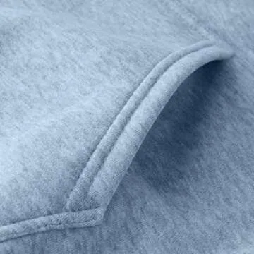 Trendy Light Blue Hoodie for Women Fall Outfits