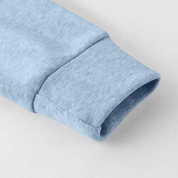 Warehouse Deals Today Solid Color Hoodies for Women Long Sleeve Fall Outfits Y2K Clothes Sweatshirt Fashion Casual Hooded Tops with Pocket Light Blue,Small