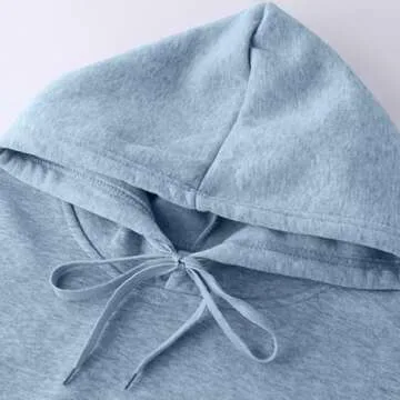 Trendy Light Blue Hoodie for Women Fall Outfits