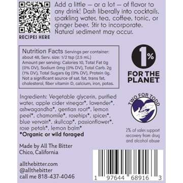 All The Bitter - The Bitter Bundle - 4 Non Alcoholic Bitters Gift Set - Zero Proof Bitters Cocktail Kit - Lavender, Aromatic, New Orleans, Orange Bitters - Drink Mixers for Cocktails, Bourbon, Whiskey