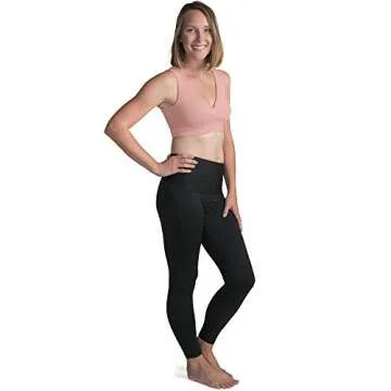 Kindred Bravely Louisa Ultra High-Waisted Over The Bump Maternity/Pregnancy Leggings (Black, X-Large)