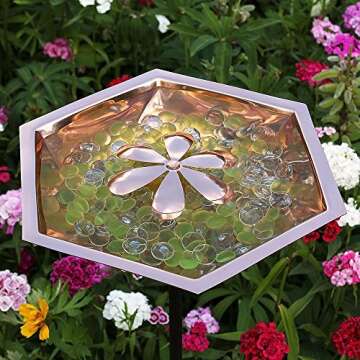 Achla Designs Copper Bee Fountain & Birdbath with Stake
