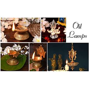 Indian Handmade Dhokra Brass Diya for Ceremonies