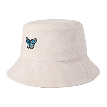 ZLYC Unisex Embroidered Bucket Hat Summer Fashion Accessory