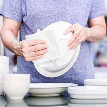 Nabob Wipers New Lint Free Rags 100% Cotton Cleaning Rags, Soft Cloth Tshirt Material for Cast Iron, Staining Wood, Dust Rags, Shoe Polishing (18"x18") 15 Pack