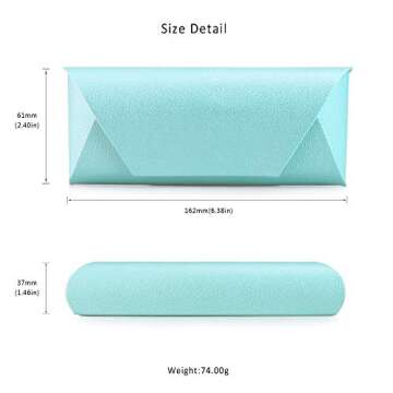 LifeArt Eyeglass Case Hard Shell, Portable Sunglass Case for Women and Men, Fashionable PU Leather Eyeglass Case, Lightweight