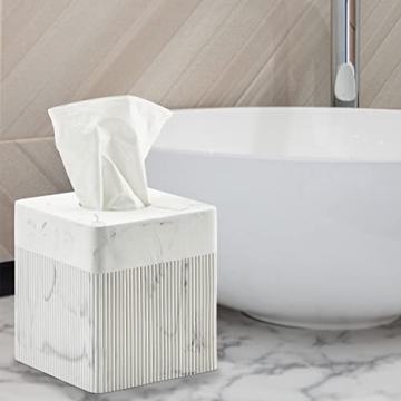 Elegant Marble Tissue Box Cover for Modern Home Decor
