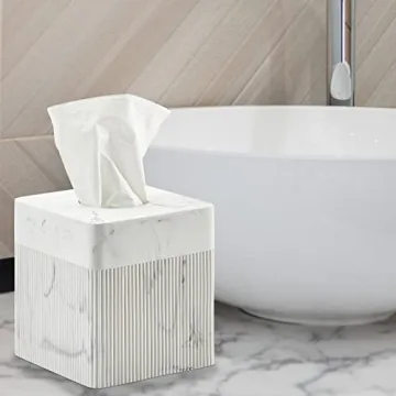 Elegant Marble Tissue Box Cover for Modern Home Decor