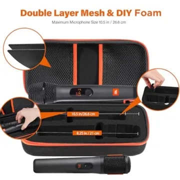 LZSIG Portable Case for JBL 2 Mic - Black