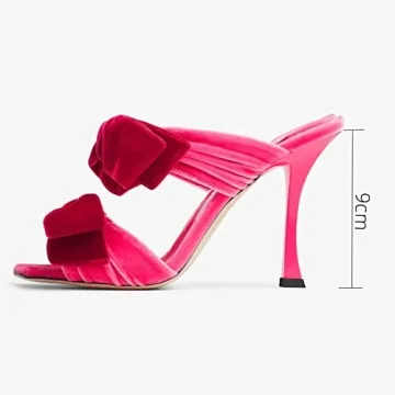 Cuanbeily Women Mules Heels with Two Bows – Stylish & Comfortable