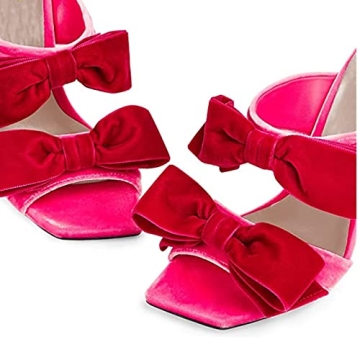 Cuanbeily Women Mules Heels with Two Bows – Stylish & Comfortable