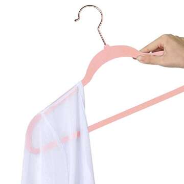 Velvet Suit Hangers with 6 Clips & Tie Rack