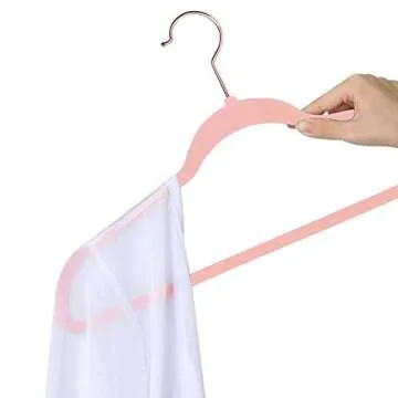 Velvet Suit Hangers with 6 Clips & Tie Rack