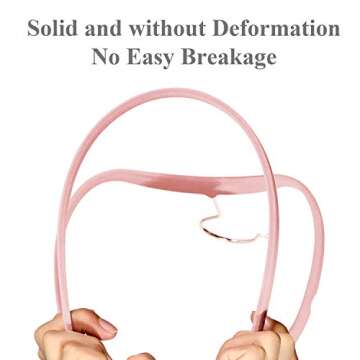 Velvet Suit Hangers with 6 Clips & Tie Rack