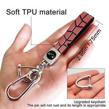 TANDRIVE Key Fob Cover for 2018-2024 Jeep Wrangler Gladiator JL JLU Sahara Rubicon The Sport JT Overland Sport S(2 3 4-Buttons, Pink)