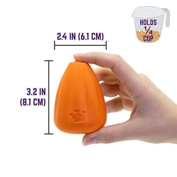 Chew King Premium Treat Dog Toy, Extremely Durable Natural Rubber Toy, Bacon Flavored Dog Toy Orange...