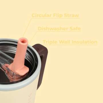 HydroJug Traveler - 32 oz Water Bottle with Flip Straw