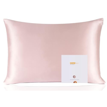 ZIMASILK 100% Pure Mulberry Silk Pillowcase for Hair and Skin Health,Soft and Smooth,Both Sides Prem...