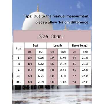 Abetteric Womens Embroidered Dubai Style Cardi Robe Muslim Dresses Abaya Purple L