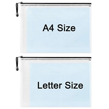 30 Pack Mesh Zipper Pouch Document Bags for All Needs