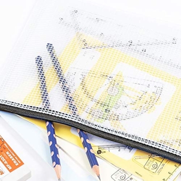 30 Pack Mesh Zipper Pouch Document Bags for All Needs