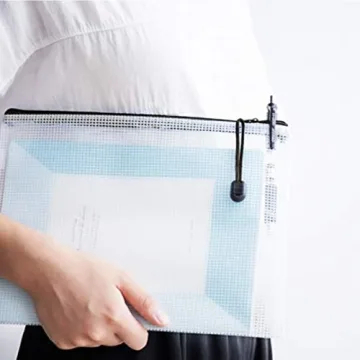 30 Pack Mesh Zipper Pouch Document Bags for All Needs