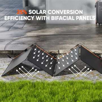 Jackery SolarSaga 500X Solar Panel - 500W Efficiency for Outdoors