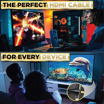 PowerBear 4K HDMI Cable 10 ft | High Speed & Durable