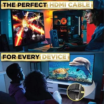 PowerBear 4K HDMI Cable 10 ft | High Speed & Durable