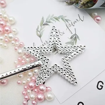 UOUYOO Silver Star Wand Fairy Princess Dress-Up Magic Toy