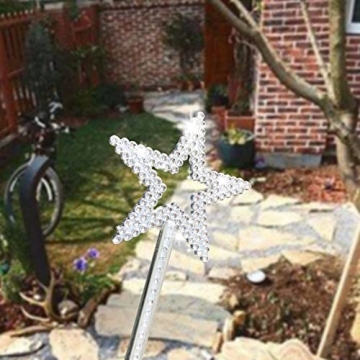 UOUYOO Silver Star Wand Fairy Princess Dress-Up Magic Toy