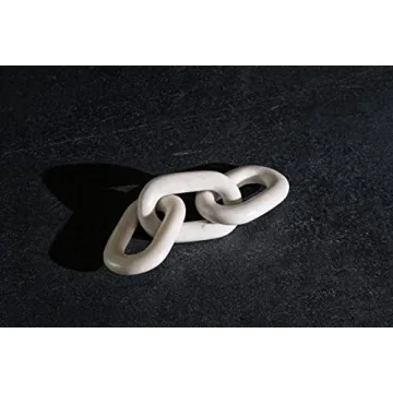 Kristin Decor White Marble Chain Link for Elegant Homes