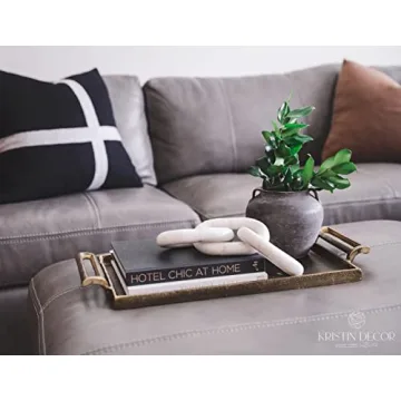 Kristin Decor White Marble Chain Link for Elegant Homes