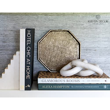 Kristin Decor White Marble Chain Link for Elegant Homes