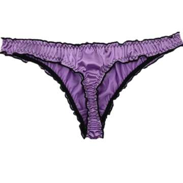 Colorful Star 5 Pack Satin G-string Panties for Women