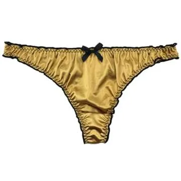 Colorful Star 5 Pack Satin G-string Panties for Women