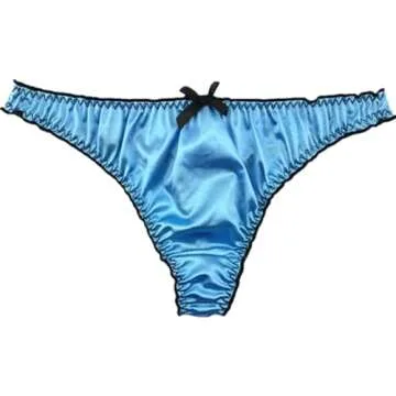 Colorful Star 5 Pack Satin G-string Panties for Women