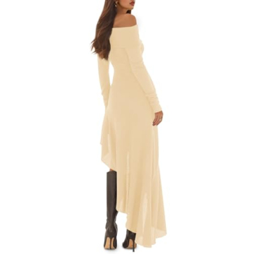 Stylish Fisoew Off The Shoulder Maxi Dress for Every Occasion