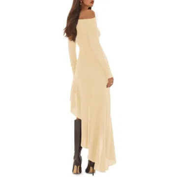 Stylish Fisoew Off The Shoulder Maxi Dress for Every Occasion