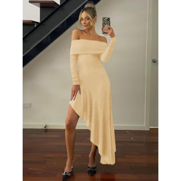 Stylish Fisoew Off The Shoulder Maxi Dress for Every Occasion