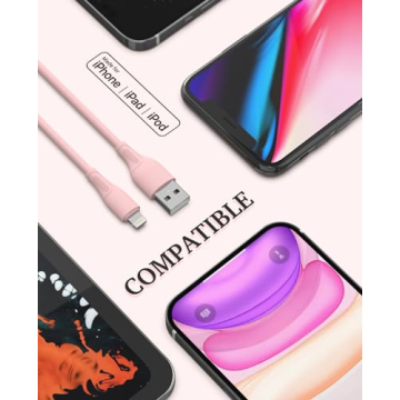 6Pack Apple MFi Certified Lightning Cables for Fast Charging