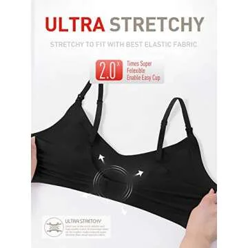HOFISH 3-in-1 Nursing Bra for Comfort and Support