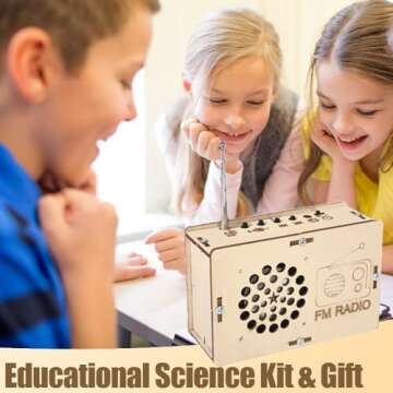 STEM Science Kits for Kids Age 5-7 6-8 8-12 8-13 Birthday Teen Boys Gifts Toys for 6 7 8 9 10 11 12 13 14 Year Old DIY Building Radio Kit Electronic for Kids Engineering Experiments Circuits