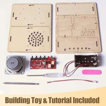 STEM Science Kits for Kids Age 5-7 6-8 8-12 8-13 Birthday Teen Boys Gifts Toys for 6 7 8 9 10 11 12 13 14 Year Old DIY Building Radio Kit Electronic for Kids Engineering Experiments Circuits