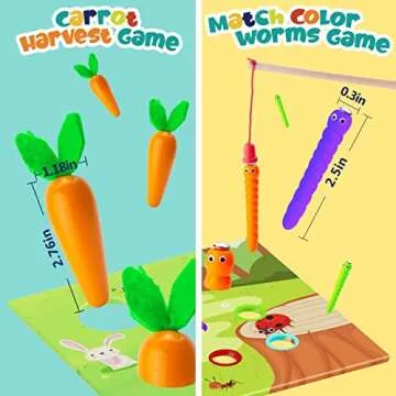 BRYSETEN 4-in-1 Montessori Toy for 1-3 Year Olds