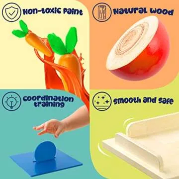 BRYSETEN 4-in-1 Montessori Toy for 1-3 Year Olds