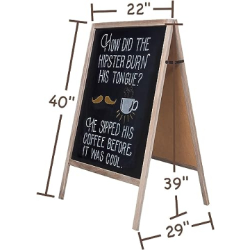 Vintage A-Frame Chalkboard for Weddings and Events
