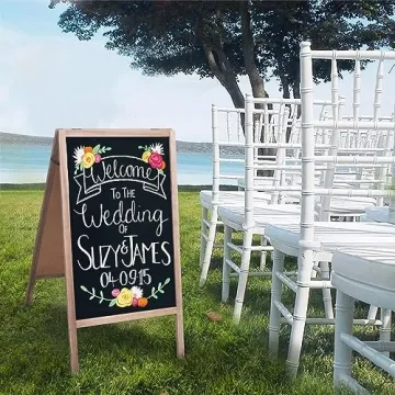 Vintage A-Frame Chalkboard for Weddings and Events