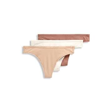 Jockey Women's Organic Cotton Stretch Thong 3 Pack - 3XL